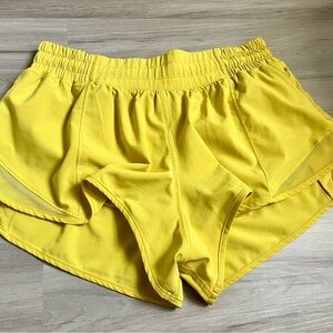 Lululemon Athletica Yellow Athletic Shorts Lightweight and Breathable size 6